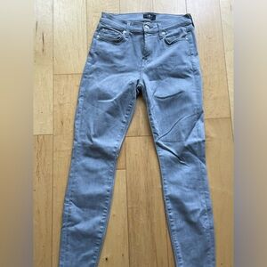7 for all mankind grey low rise skinny jeans. Size 26.